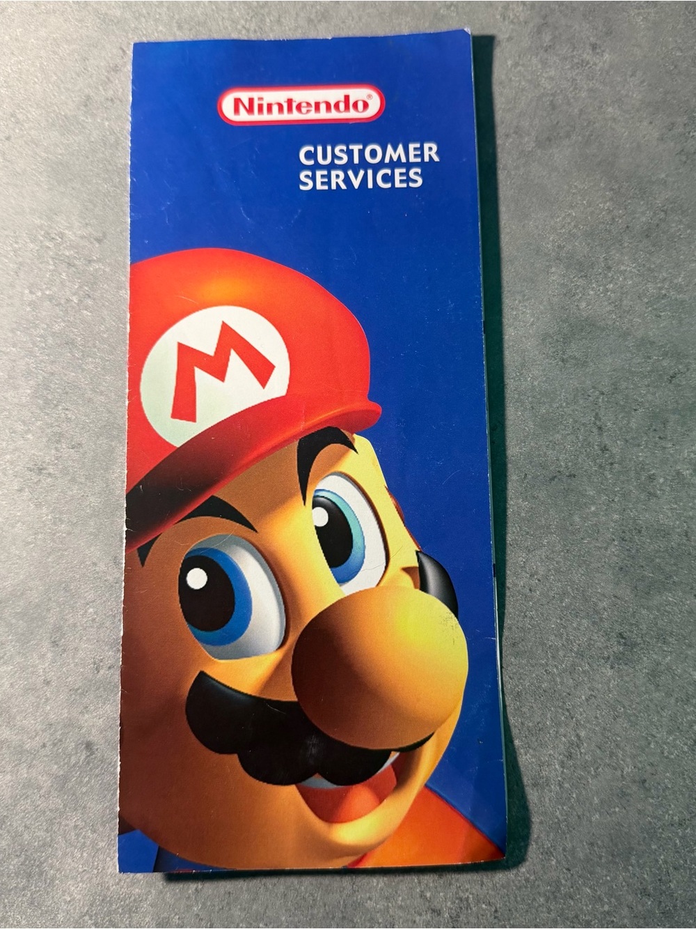 Nintendo Customer Services Insert Repair Center Promo Pamphlet